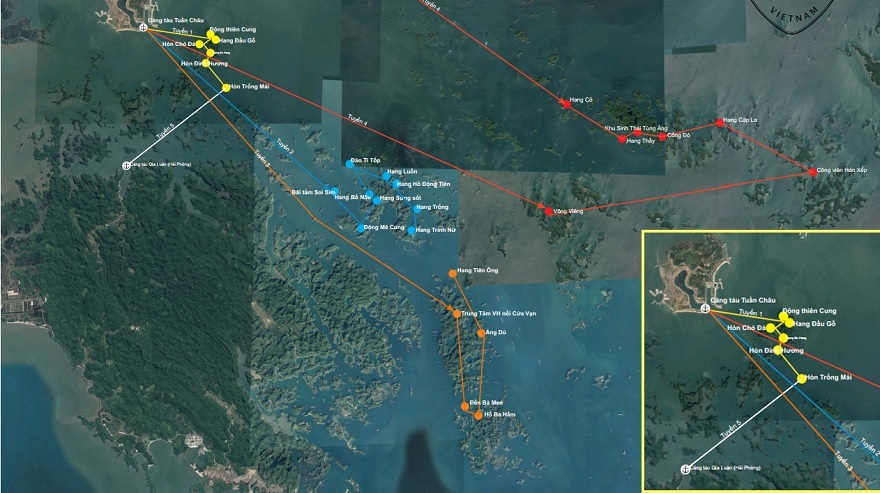 Hạ Long Bay tour map