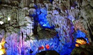 The strange stalactites make Dau Go Cave even more magical.